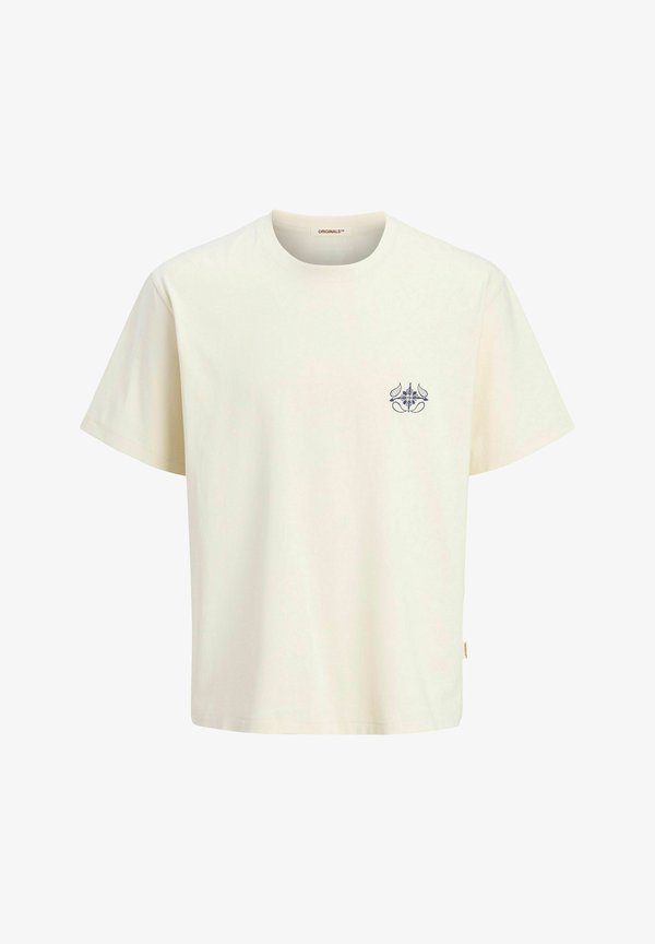 Jack & Jones Printed - Print T-shirt - antique white