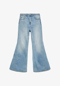 Vero Moda Flared fit VMINDIA High rise - Flared Jeans - medium blue denim