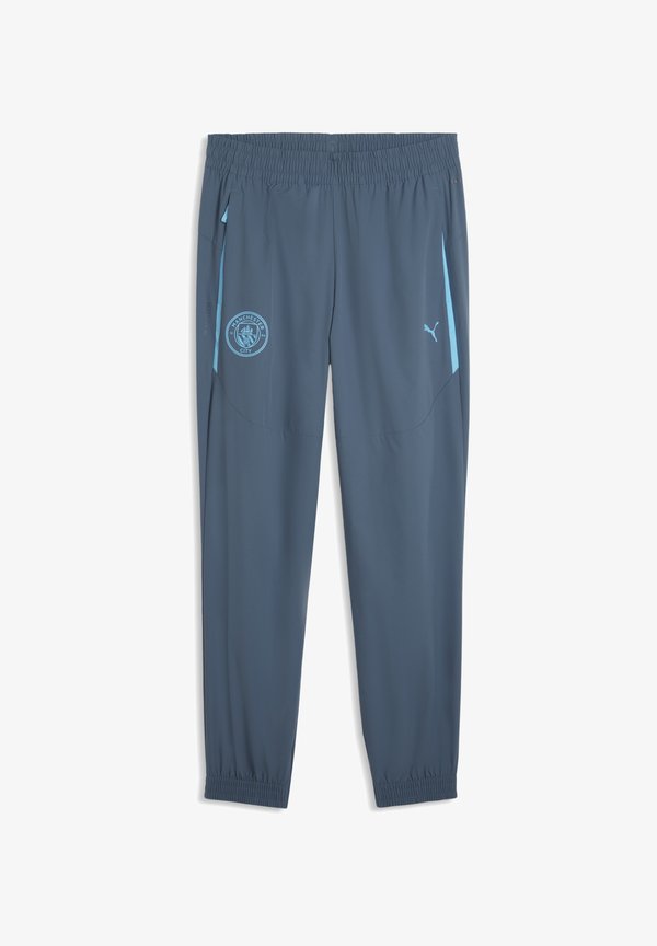 Puma MANCHESTER CITY FC PUMATECH WOVEN PANTS - Tracksuit bottoms - evening sky-luminous blue