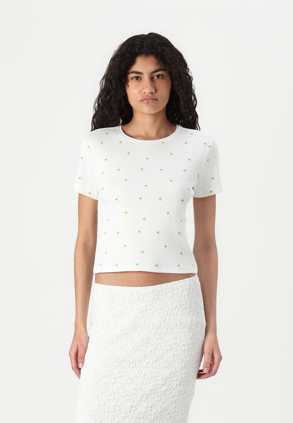 ONLY ONLFENJA - Print T-shirt - cloud dancer