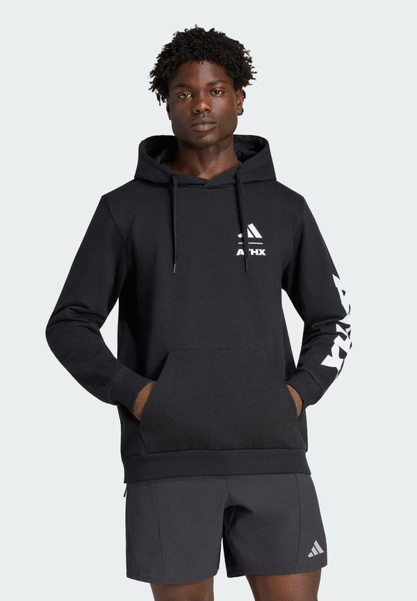 adidas Performance ATHX GRAPHIC HOODIE UNISEX - Hoodie - black