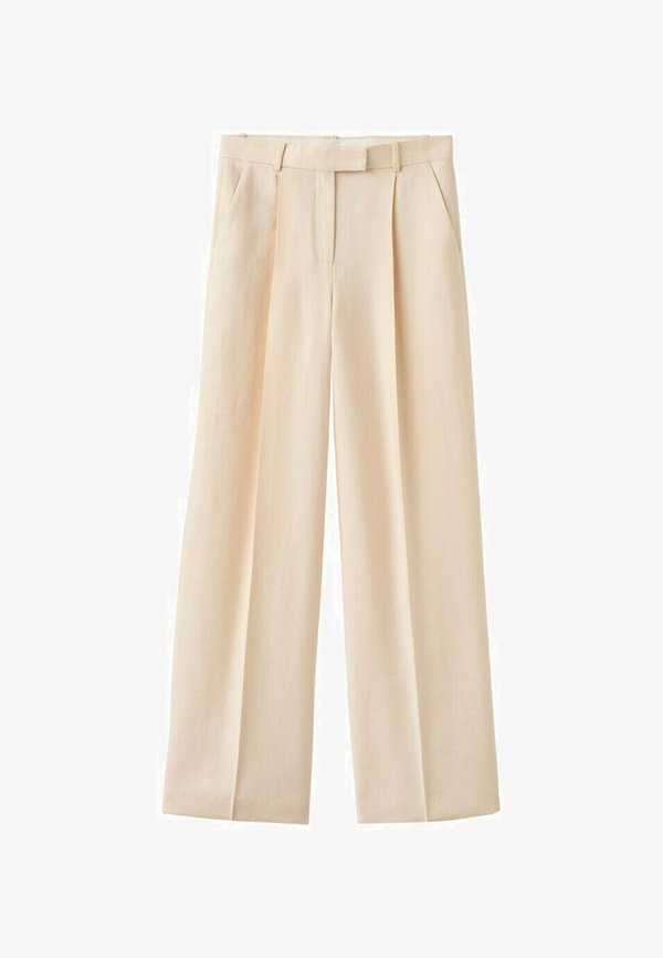 Mango Suit trousers - off-white