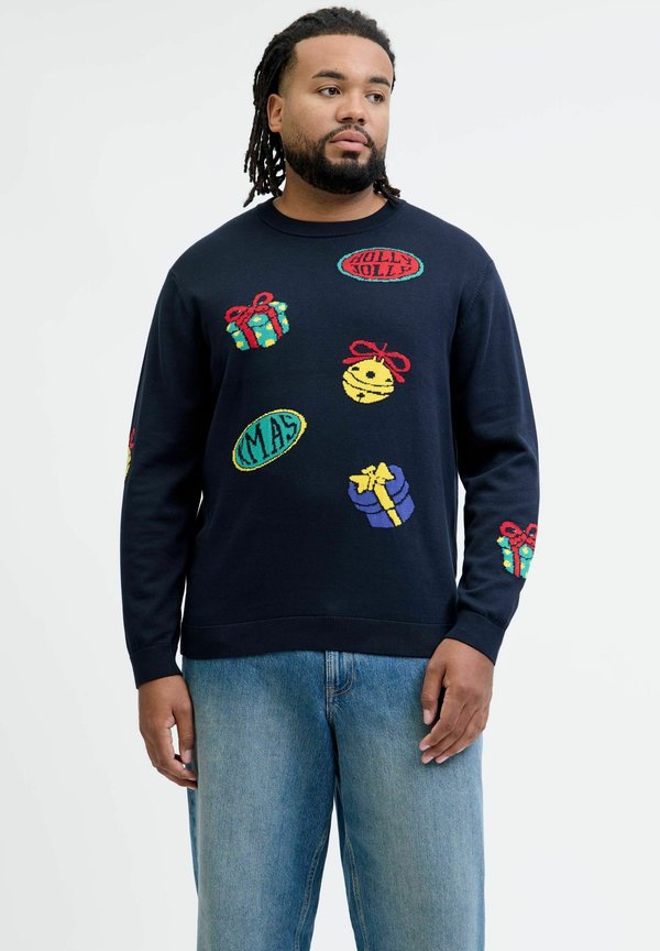 Jack & Jones Knitted Plus Size Knitted - Jumper - sky captain