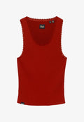 Superdry & Co SUPERDRY VINTAGE LACE TRIM VEST.. - Top - merlot