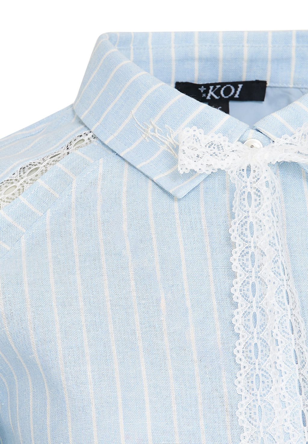 Koi Footwear HONEYDROP STRIPED CROP SHIRT