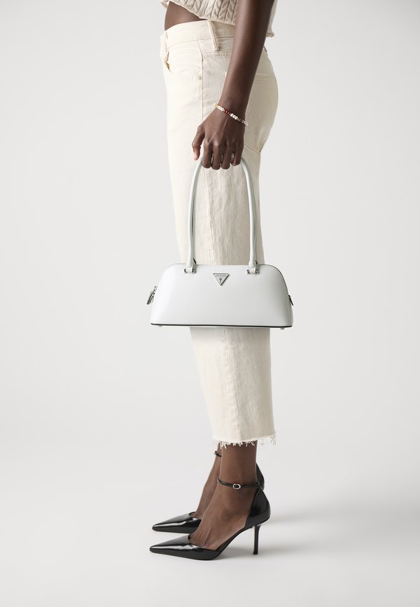 Guess ARNELA SHOULDER SATCHEL - Handbag - white