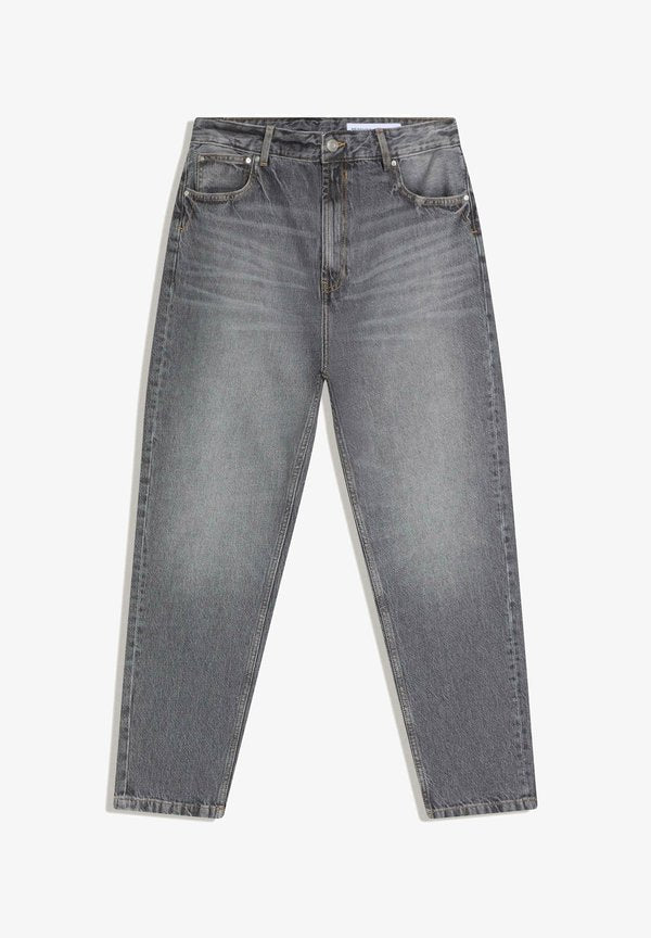 Bershka LOOSE - Relaxed fit jeans - mottled dark grey
