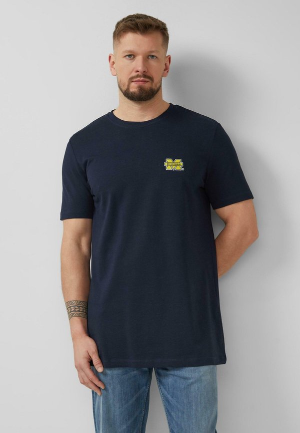 s.Oliver Print T-shirt - navy