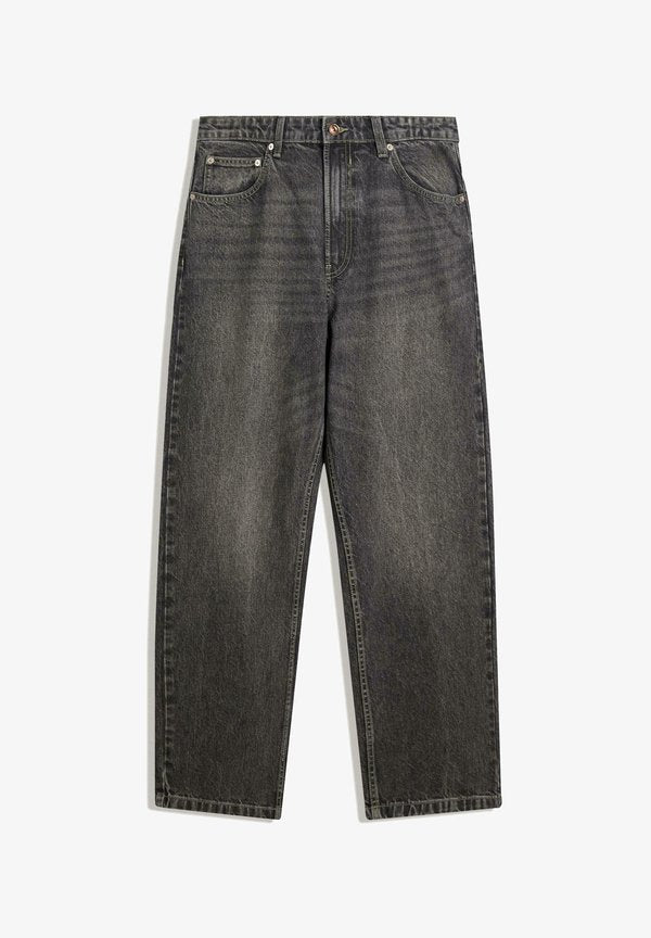 Bershka Baggy Jeans - mottled dark grey