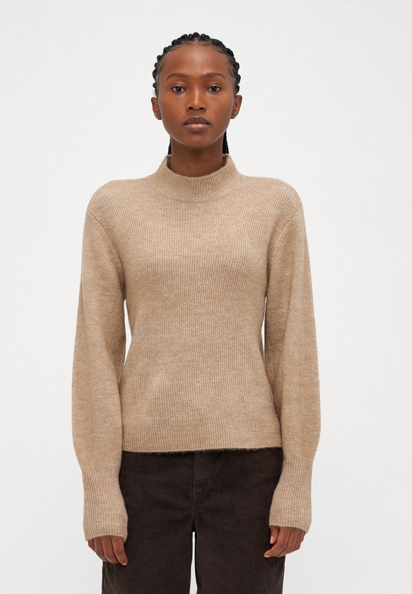 Vero Moda Petite VMPIPPA HIGHNECK - Jumper - silver mink melange
