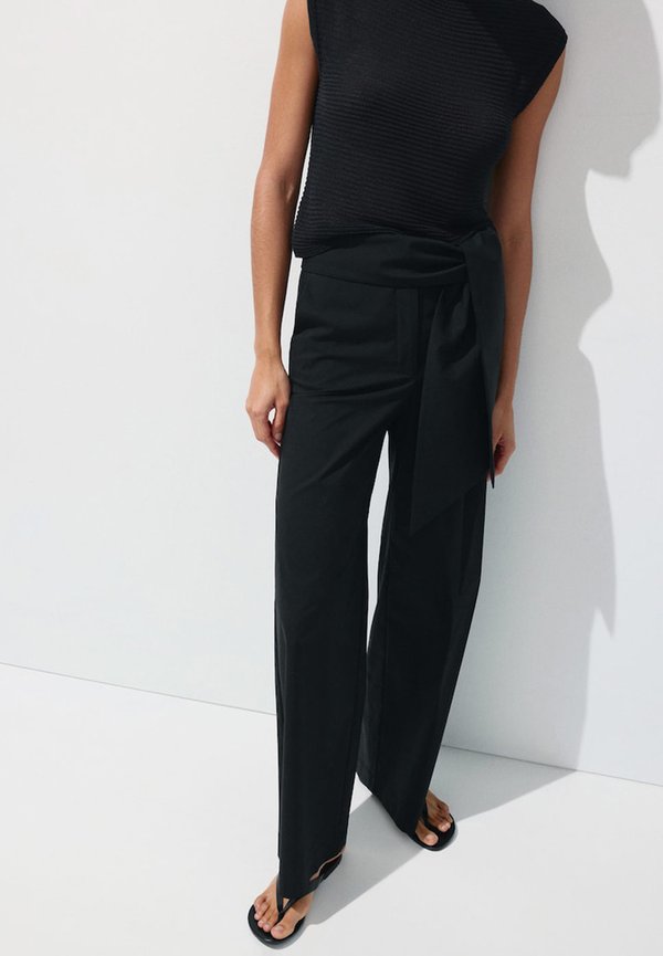 Mango ADULT - Trousers - black