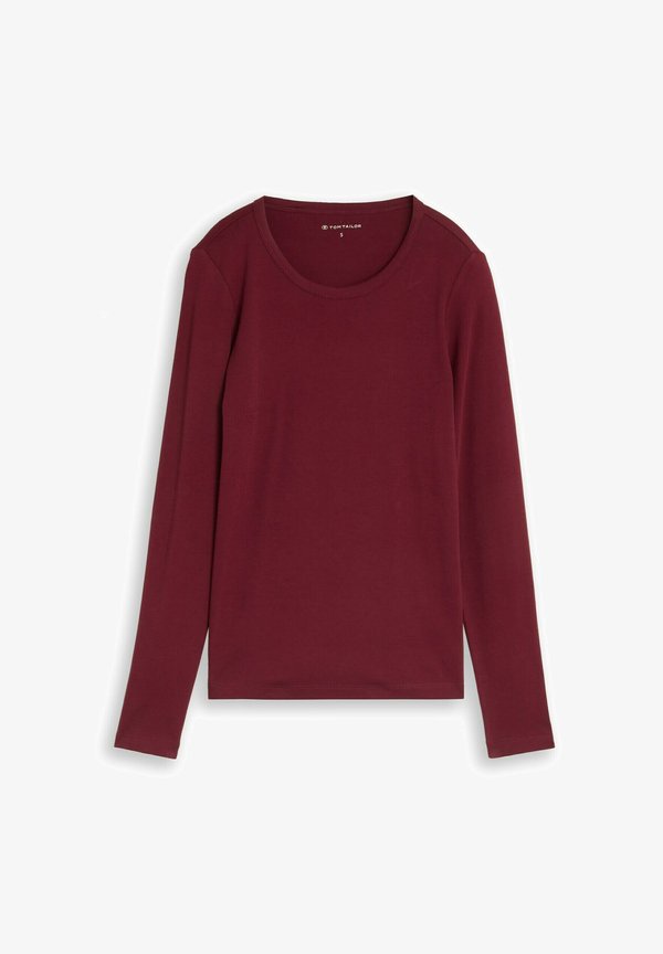 TOM TAILOR Long sleeved top - preppy plum