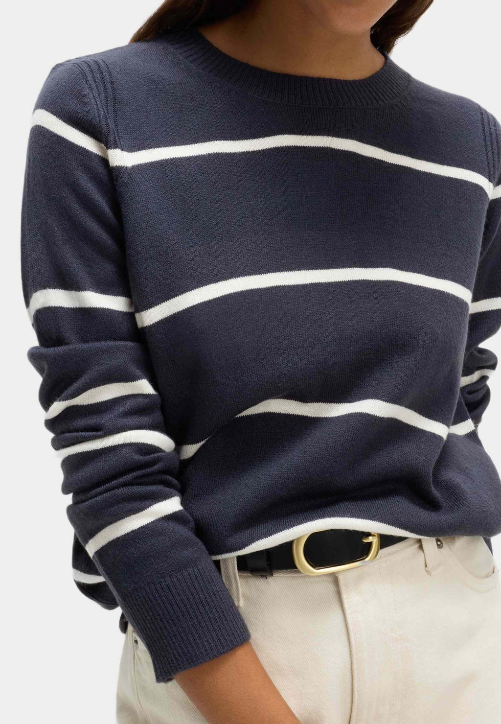 Marks & Spencer SUPERSOFT STRIPED CREW NECK