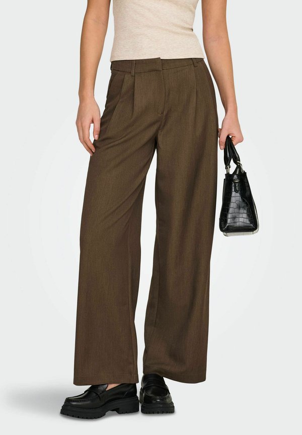 ONLY ONLHATTIE GERADE GESCHNITTEN - Trousers - slate black