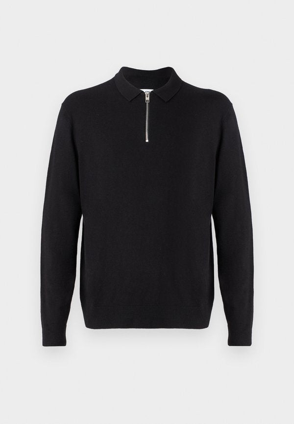 Jack & Jones JJEEMIL HALF ZIP - Jumper - black