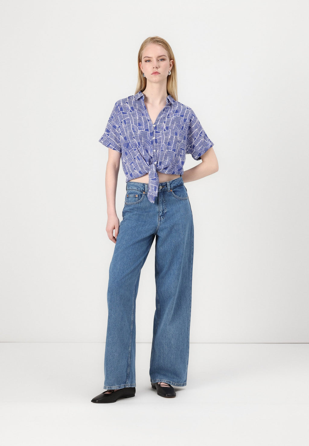 ONLY ONLNOVA KNOTTED SHIRT
