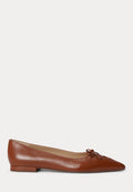 Lauren Ralph Lauren LONDYN LACE-UP NAPPA LEATHER BALLET FLAT