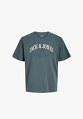 Jack & Jones JJEDENVER LOGO TEE SS O-NECK SN - Print T-shirt - turbulence