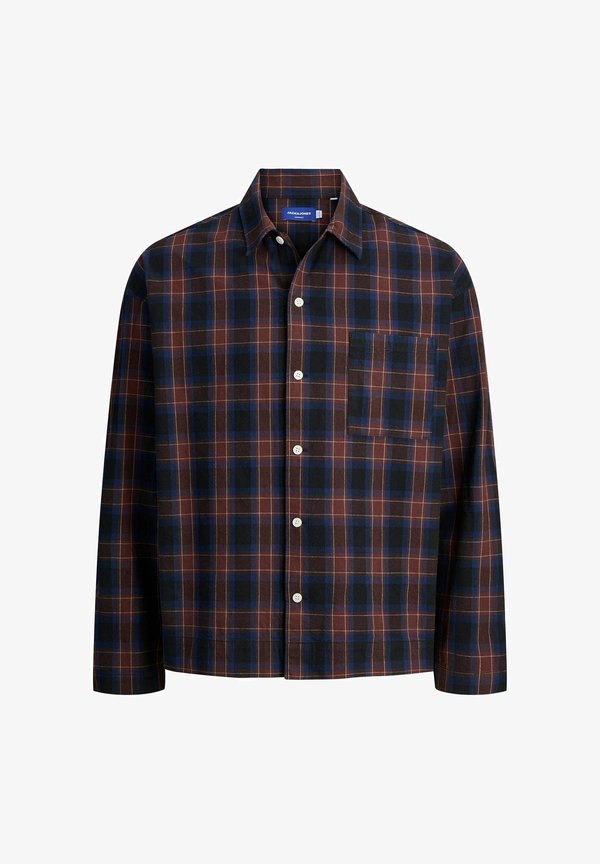 Jack & Jones Checked Loose Fit - Shirt - ocean cavern