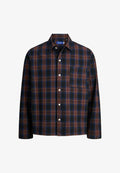 Jack & Jones Checked Loose Fit - Shirt - ocean cavern