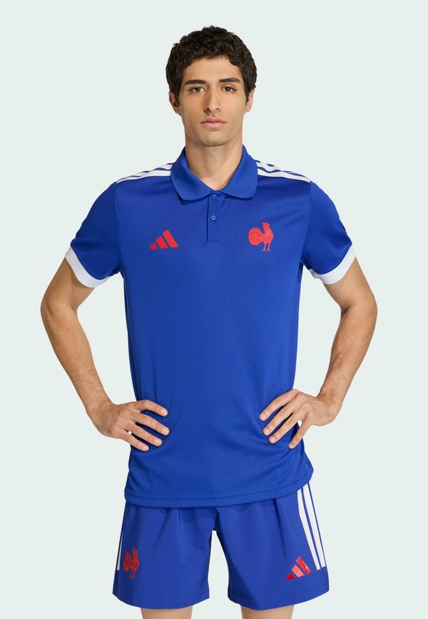 adidas Performance FRANCE RUGBY HOME SUPPORTERS REPLICA - Polo shirt - semi lucid blue
