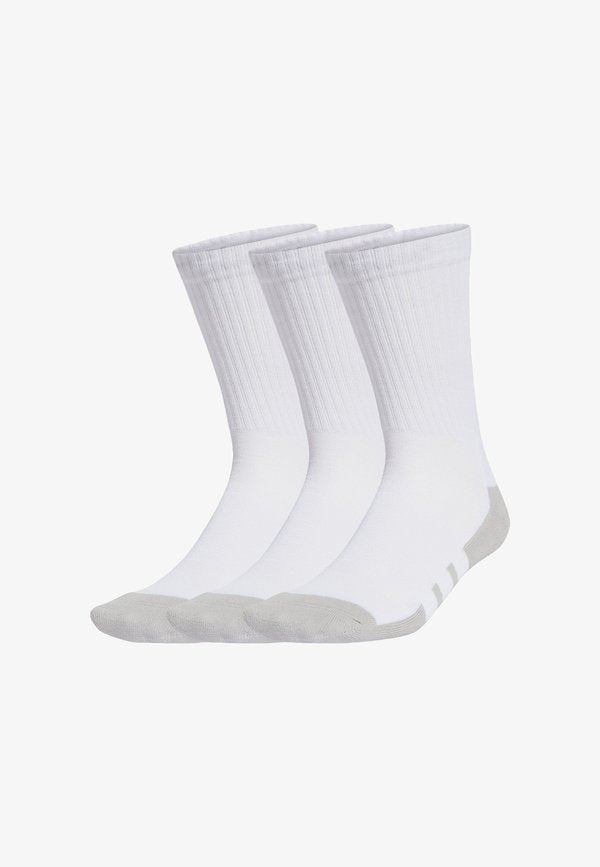 adidas Performance ESSENTIALS CLIMACOOL CREW 3 PAIRS - Sports socks - white   grey two