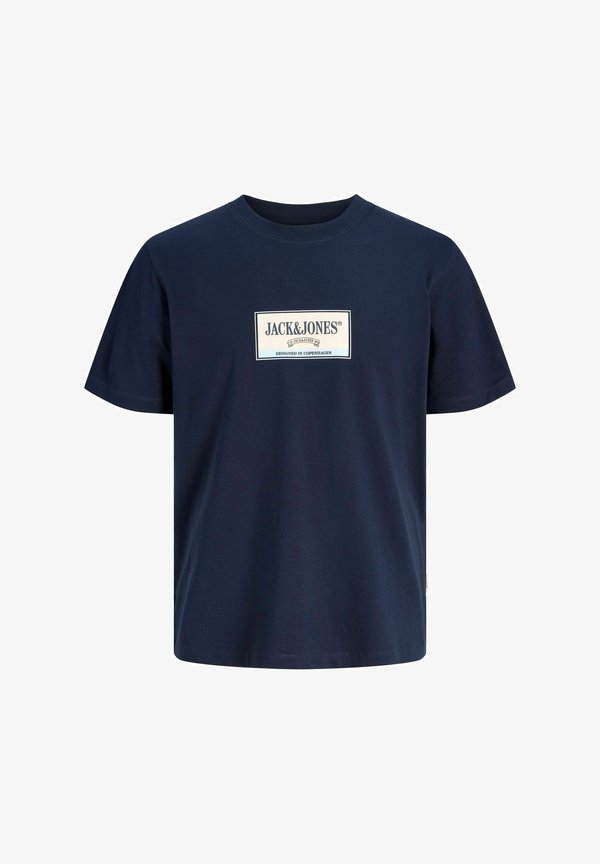 Jack & Jones T-SHIRT PLUS SIZE LOGO T-SHIRT - Print T-shirt - sky captain