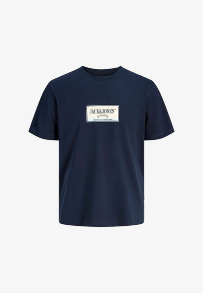 Jack & Jones T-SHIRT PLUS SIZE LOGO T-SHIRT - Print T-shirt - sky captain