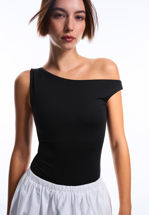 Bershka RUCHED STRAP - Top - black