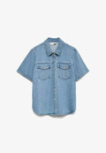Vero Moda Curve Denim VMCSIGGA Denim - Button-down blouse - light blue denim