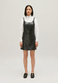 Claudie Pierlot ROBE COURTE CHASUBLE CUIR