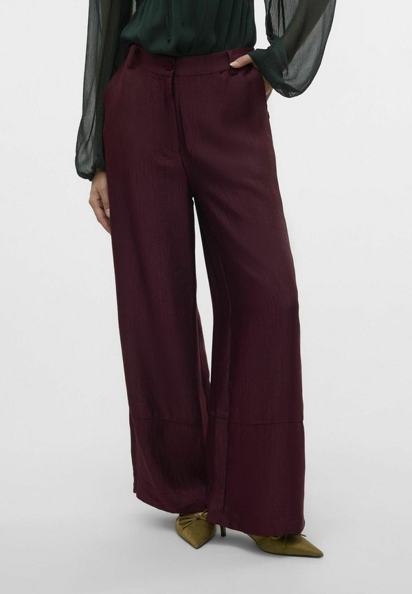Vero Moda VMRAQUEL High waist - Trousers - winetasting