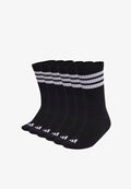 adidas Performance UNISEX 3STRIPES CUSHIONED 6 PAAR PACK - Sports socks - black