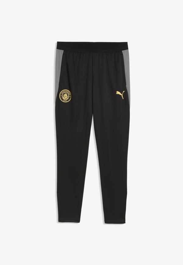 Puma MANCHESTER CITY SLIM TRAININGSHOSE - Tracksuit bottoms - black-cast iron