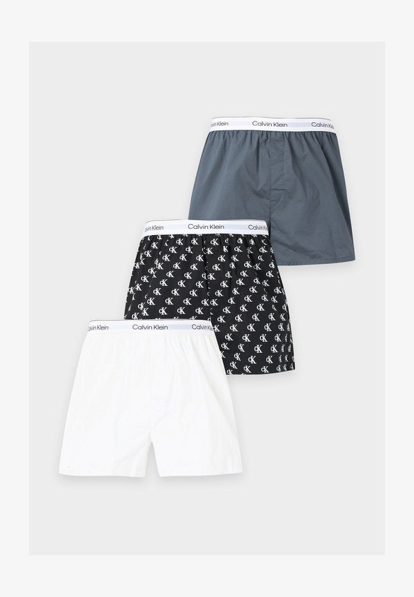 Calvin Klein Underwear ICON 3 PACK - Boxer shorts - white/black/turbulence