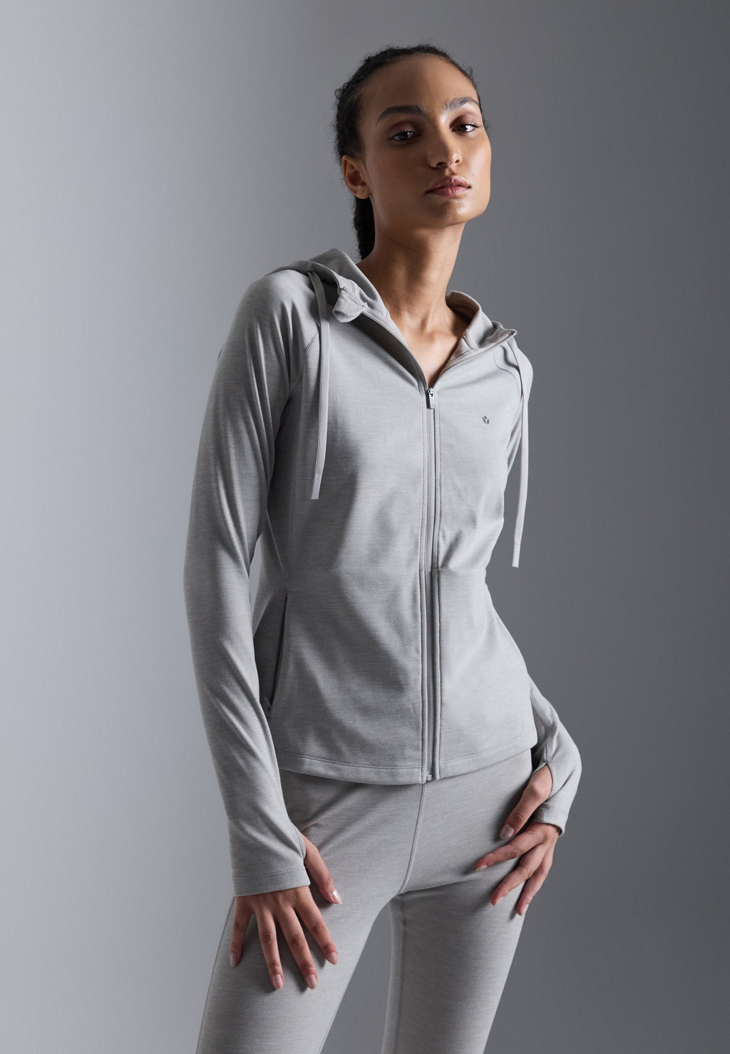 Even&Odd active ZIP UP SPORTS SWEAT WITH HOOD