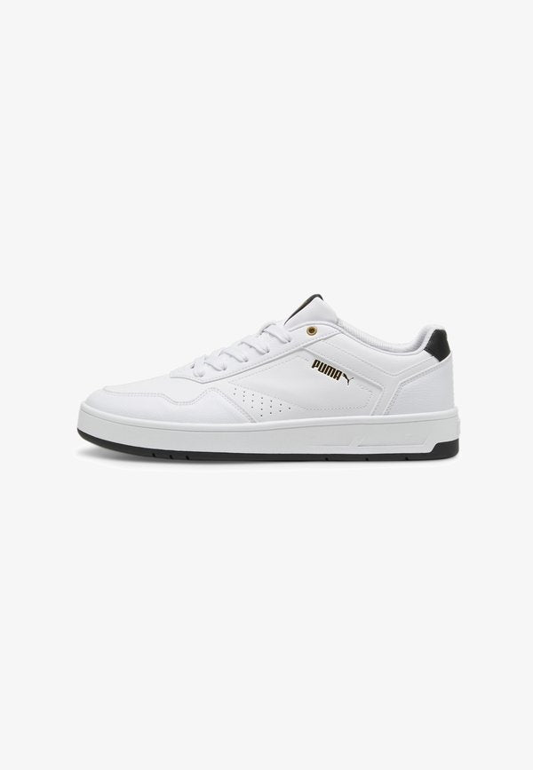 Puma COURT CLASSIC - Trainers - white- black- gold