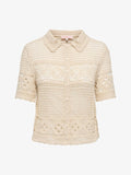 ONLY ONLLEILANI - Button-down blouse - creme