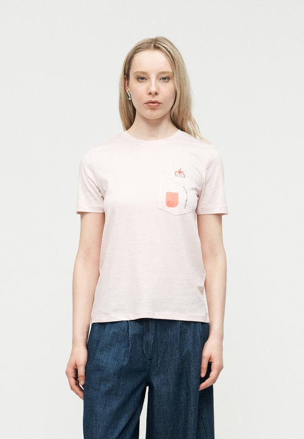 ONLY ONLPOLLY POCKET BOX - Print T-shirt - pale lilac