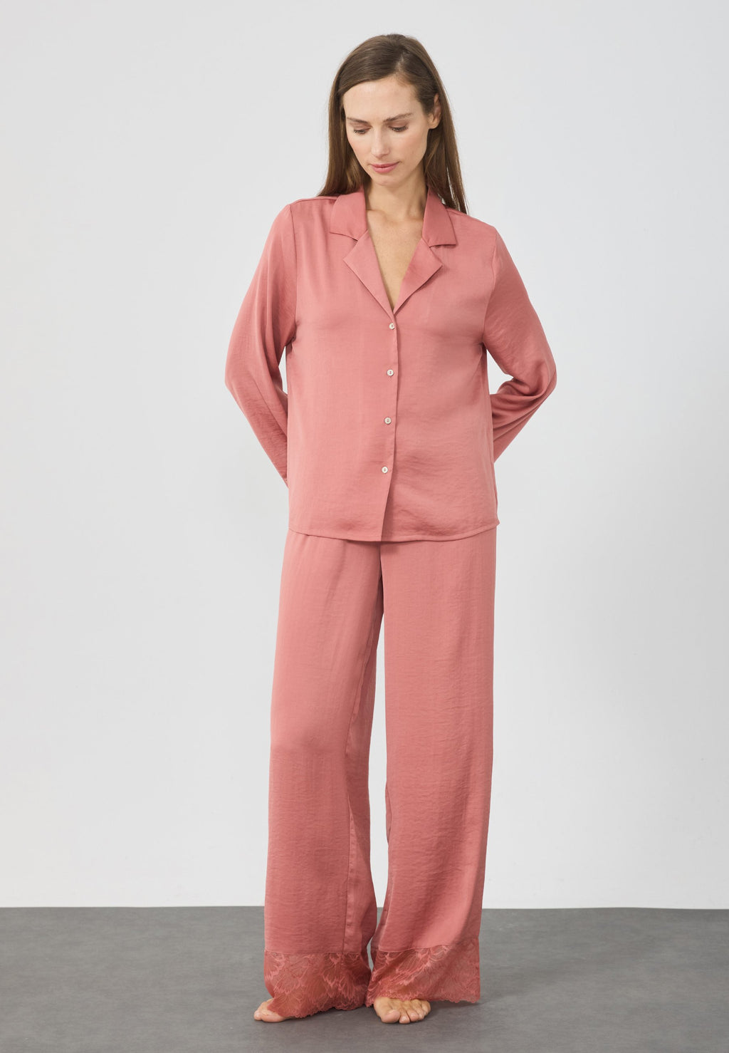 Anna Field SATIN STYLE WITH LACE CUFF DETAIL SET