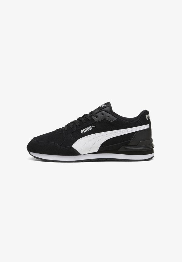 Puma ST RUNNER - Trainers - black- white- silver