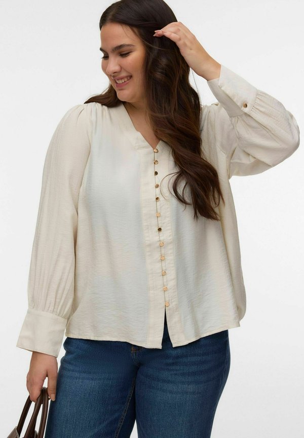 Vero Moda Curve VMCJISANA - Button-down blouse - birch