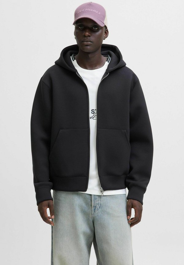 Jack & Jones Zip Zip - Zip-up sweatshirt - black