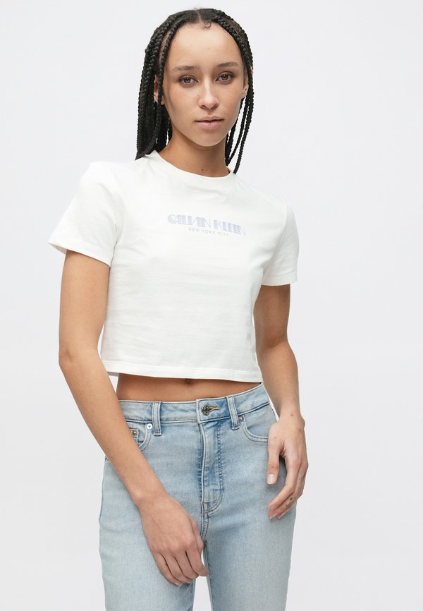 Calvin Klein Jeans LOGO CROPPED TEE