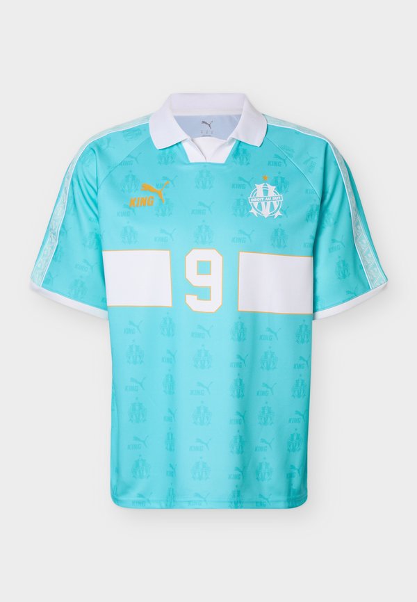 Puma OLYMPIQUE DE MARSEILLE KING RETRO - Club wear - team aqua/white