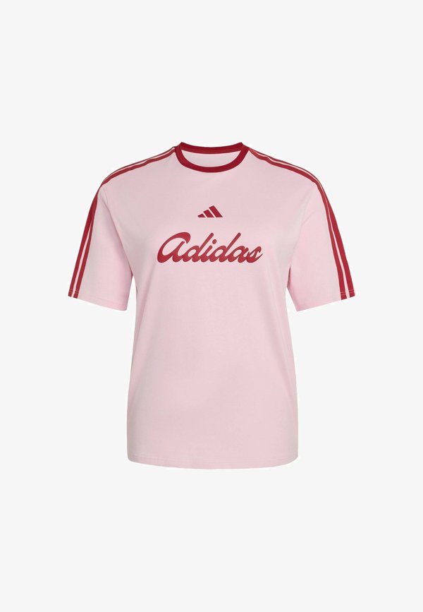 adidas Sportswear ADIDAS SPORTSWEAR LUX TIRO LOOSE GRAPHIC T-SHIRT - Print T-shirt - clear pink