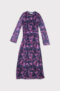 Colourful Rebel MAUDE LIQUID SWIRL LONGSLEEVE MAXI DRESS
