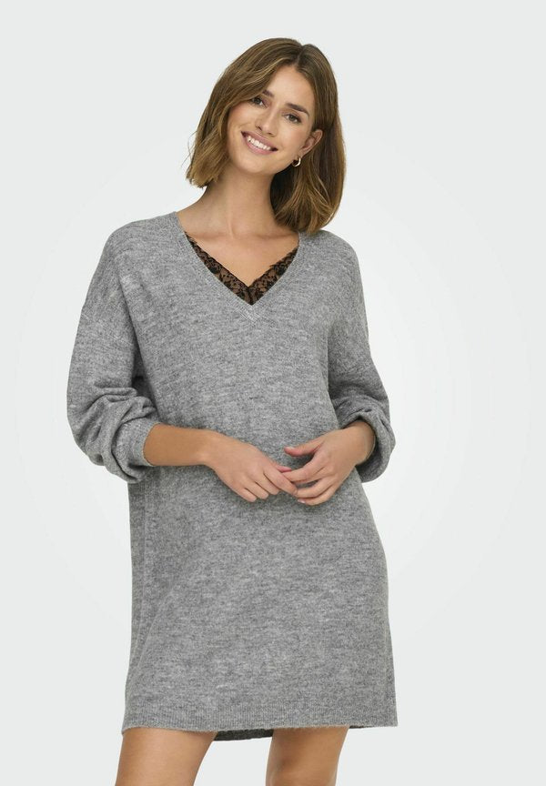 ONLY ONLMANIFESTA mini - Jumper dress - light grey melange