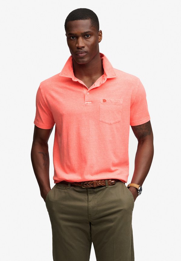 Superdry & Co Polo shirt - neon coral
