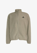 adidas Sportswear ADIDAS SPORTSWEAR CITY TECH 3 STRIPES HIGH PILE FLEECE FULL ZIP - Fleece jacket - silver-coloured pebble